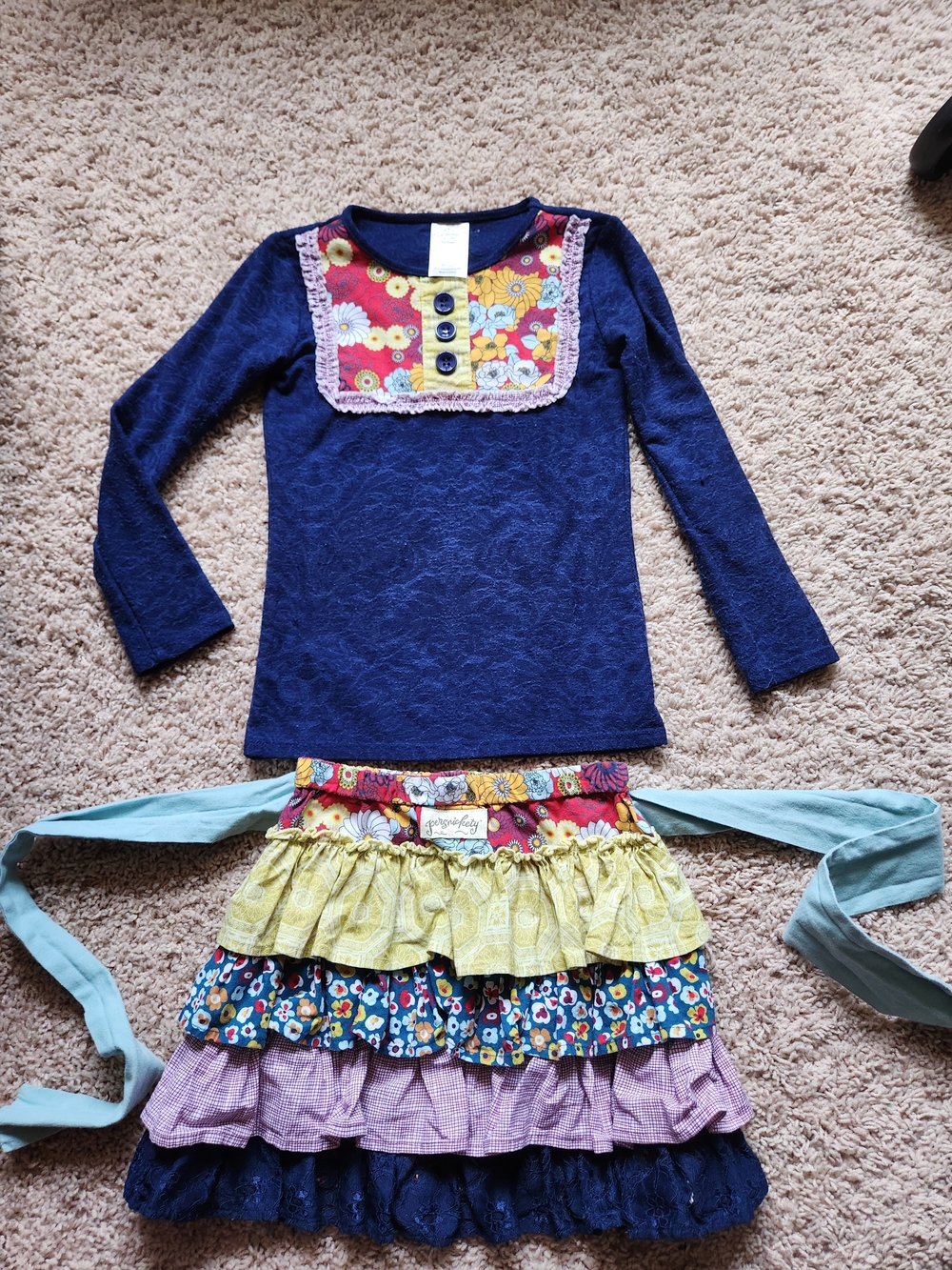 Persnickety Girl Skirt Set